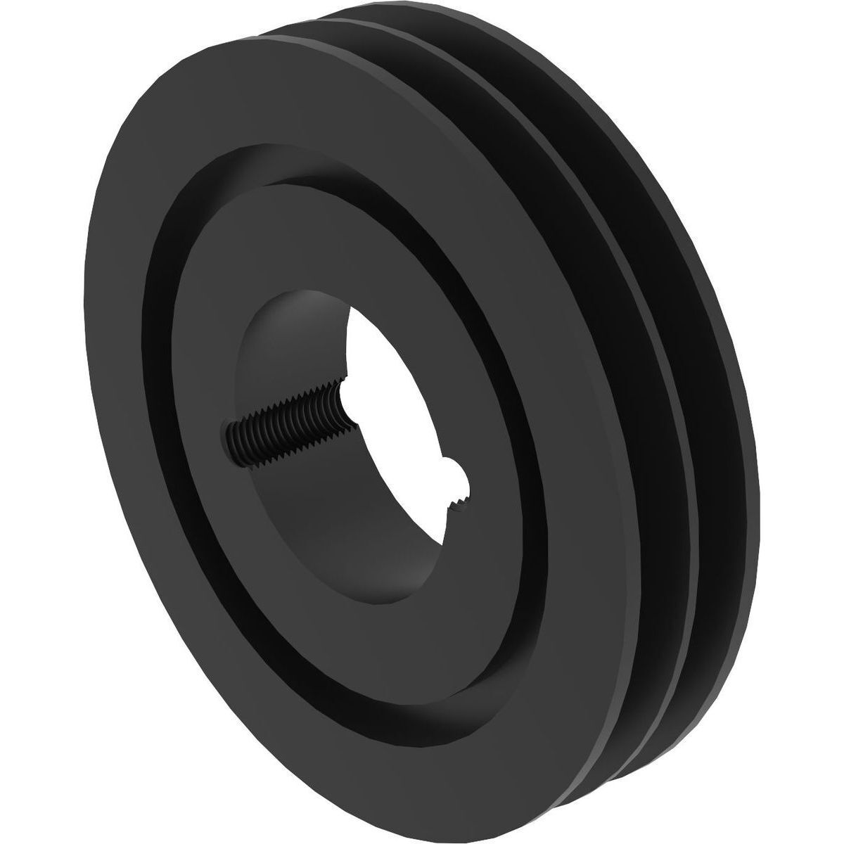 2 groove outlet pulley