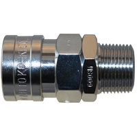 08-NHLB-600SM 3/4 Male Brass Large Series Hi-Cupla Socket