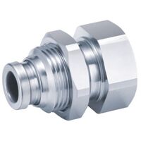 23-M031F-0606 6mm Tube x 3/8 BSP Stainless Steel Push-In Female Bulkhead Connector