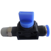 26-HMT0604 6mmx1/4 Push-In Venting Shut-Off Valve (Tube Out)