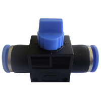 26-HT0606 6mm Push-In In Line Shut-Off Valve