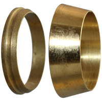 29-B001-02 #1B 1/8 Brass Twin Ferrule SET (54DOSB.2) - Twin Ferrule Bi-Lok® Fitting