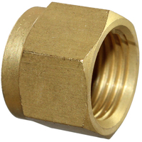 29-B002-10 #2B 5/8 Brass Tube Nut - Twin Ferrule Bi-Lok® Fitting