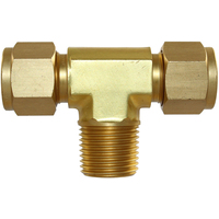 29-B012-0302 #12B 3/16x1/8 BSPT Brass Male Branch Tee (54DTNBR.3-2) - Twin Ferrule Bi-Lok® Fitting