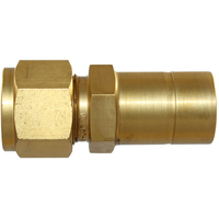 29-B072A-0204 #72AB 1/8x1/4 Brass Increasing Tube Adaptor - Twin Ferrule Bi-Lok® Fitting