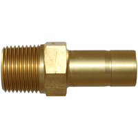 29-B072M-0302 #72MB 3/16x1/8 BSPT Brass Male Adaptor - Twin Ferrule Bi-Lok® Fitting