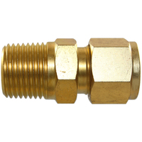 29-B103-0602 #3B 3/8x1/8 BSPP Brass Male Connector - Twin Ferrule Bi-Lok® Fitting