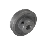 89mm (3-1/2") B Section Aluminium Pulley 1 Groove Pilot Bore - 1/2"