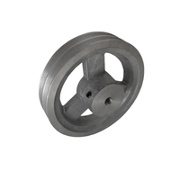 89mm (3-1/2") B Section Aluminium Pulley 2 Groove 5/8" bore & key