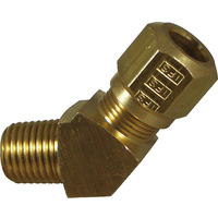 36-005D-0402 #5NAD 1/4x1/8 NPT D.O.T. Air Brake 45 Deg Male Elbow Connector