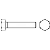 M6X10 Metric Coarse Hex Set Screw (Full Thread) AS1110.2 / ISO 4017 Class 10.9 Zinc Plated