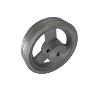 152mm (6") B Section Aluminium Pulley 2 Groove 5/8" bore & key