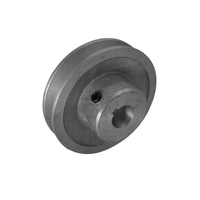 165mm (6-1/2") A Section Aluminium Pulley 1 Groove Pilot Bore - 1/2"