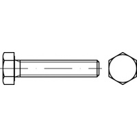 M8X16 1.00P Metric Fine Hex Set Screw (Full Thread) AS1110.2 / ISO 4017 Class 8.8 Zinc Plated