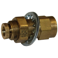 88-031F-0404 1/4 Tube x 1/4 NPT D.O.T. Air Brake Push-In Female B/head Connector