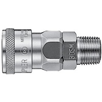 08-NHSS-20SM 1/4 Male Stainless Steel Hi-Cupla Socket