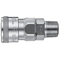 08-NHSS-40SM 1/2 Male Stainless Steel Hi-Cupla Socket