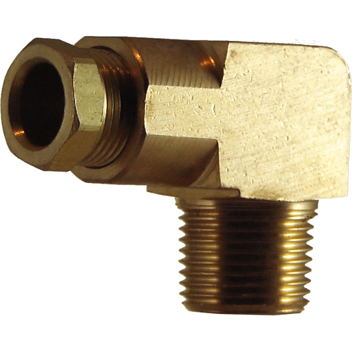 05-005-0604 Y5 3/8 Tube x 1/4 BSPT Internal Compression Male Elbow Connector (512Y)