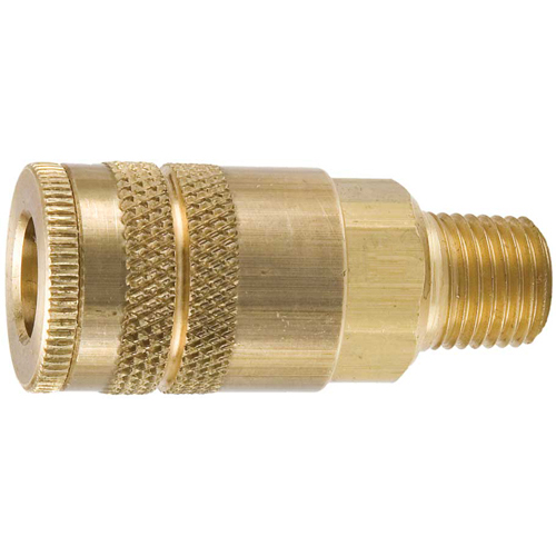 08-P240M4 1/4 NPT Male US Industrial Coupling. 1/4 Body (brass)