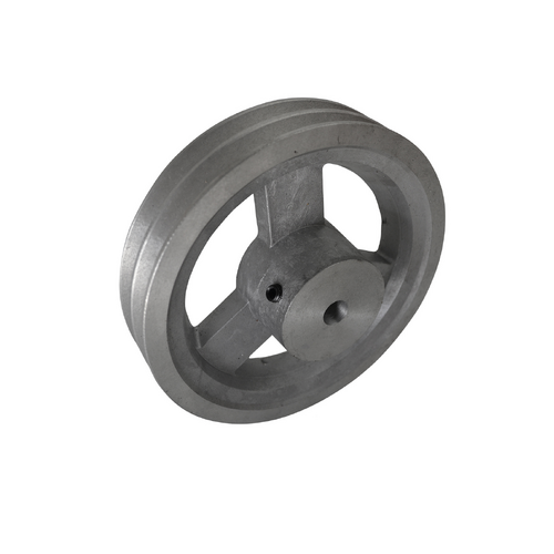 305mm (12") B Section Aluminium Pulley 2 Groove 1" bore & key