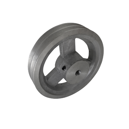 355mm (14") B Section Aluminium Pulley 2 Groove Pilot Bore - 1/2"