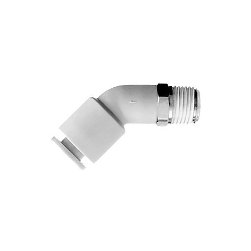 20-M005B-1006 QFM5B 10mm Tube x 3/8 BSPT Push-In 45 Deg Male Elbow