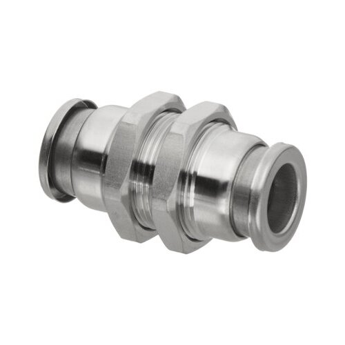 23-031-02 1/8 Tube Stainless Steel Push-In Bulkhead Union