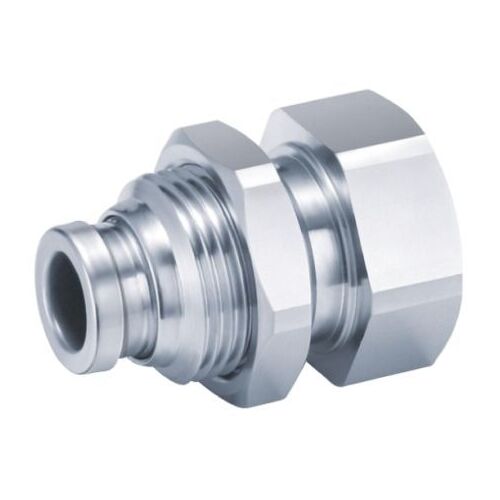 23-M031F-0404 4mm Tube x 1/4 BSP Stainless Steel Push-In Female Bulkhead Connector