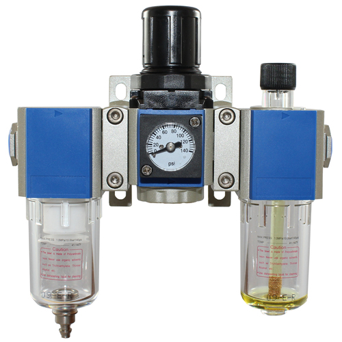 26-GMB200-04 1/4 BSP Mini Filter + Regulator + Lubricator