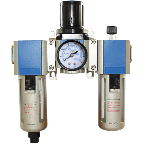 26-GMB300-06 3/8 BSP Filter + Regulator + Lubricator. 300 Series