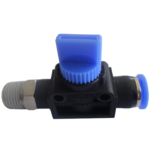 26-HMT0604 6mmx1/4 Push-In Venting Shut-Off Valve (Tube Out)