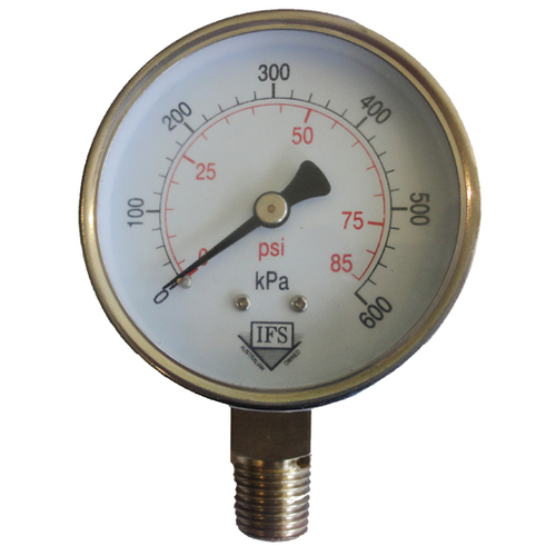 27-06B4-0001 Pressure Gauge 63mm 10 KPA 1/4 BSPT Bottom Entry Dry (25-0100)