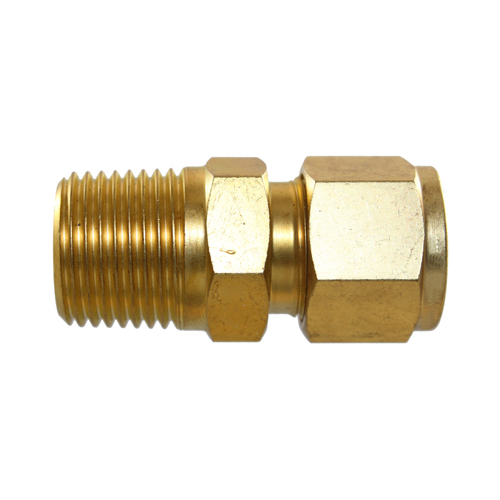 29-B003-1006 #3B 5/8x3/8 BSPT Brass Male Connector - Twin Ferrule Bi-Lok® Fitting