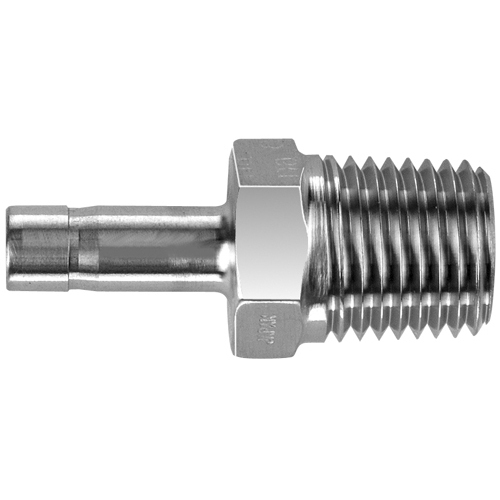 29-S072M-0404 #72MSS 1/4x1/4 BSPT 316SS Male Adaptor - Twin Ferrule Superlok® Fitting