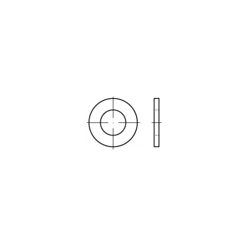 M5X11X1.2 Flat Round Washer Thru-Hardened High Tensile ASTM F436M Zinc Plated