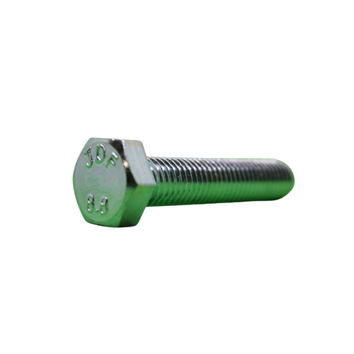 M8X25 Metric Coarse Hex Set Screw (Full Thread) AS1110.2 / ISO 4017 Class 8.8 Zinc Plated