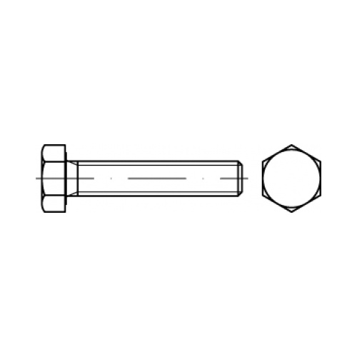 M5X10 Metric Coarse Hex Set Screw (Full Thread) AS1110.2 / ISO 4017 Class 8.8 Zinc Plated