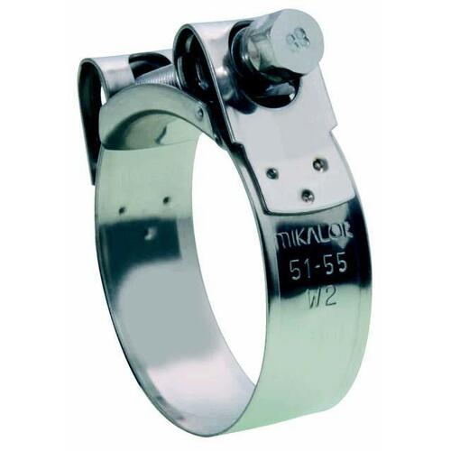 50-SW2-029 27-29mm Stainless Band with ZP Bolt Supra Clamp