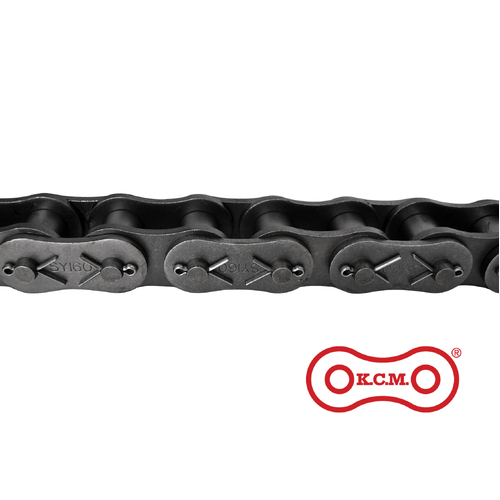 80-1COT KCM Premium Roller Chain 1 Inch Pitch Cottered ASA Simplex - Price per 10' Roll