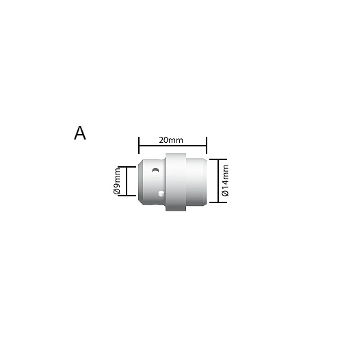 Binzel® Style Gas Diffuser Red Silicone BZL 24 - DIF24R