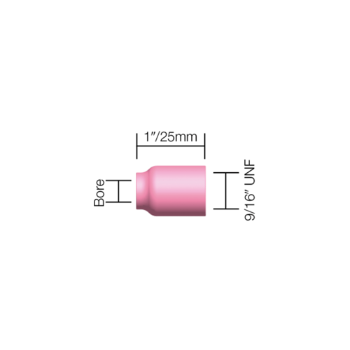 Gas Lens Cups 9/20 Series Gas Lens Cup 10.0mm (#6) - 53N60