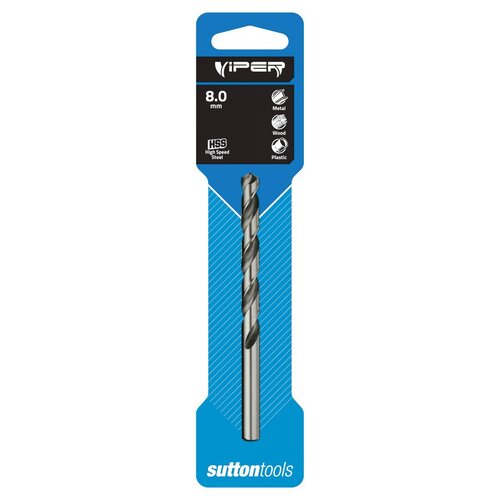 Sutton Drill D105 2.0mm Jobber Viper DIN338 HSS Carded