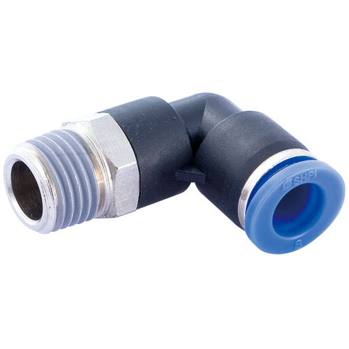 20-M005-03M05 QFM5 3mm Tube x M5 Push-In Male Elbow