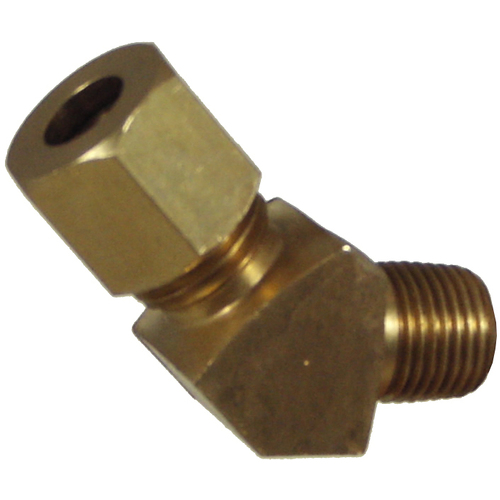 010545-0502 #5D 5/16 Tube x 1/8 BSPT 45 Deg Male Elbow Connector (01-.525)