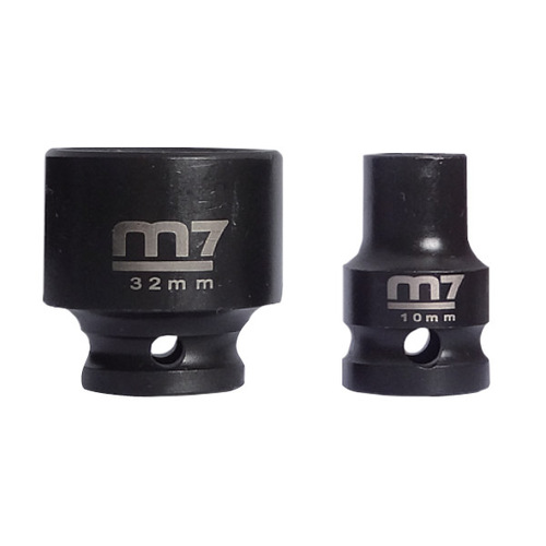 M7 Impact Socket, 1/2" Dr 6 Point, 8mm