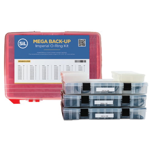 Mega Imperial Backup Ring Kit Nitrile 90 Durometer Shore A