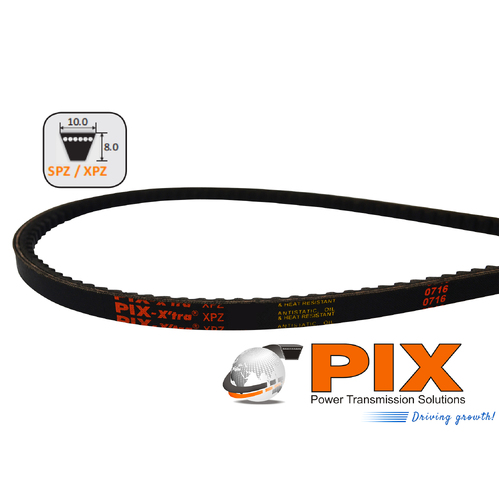 XPZ610 PIX Wrapped Wedge Cogged Vee Belt